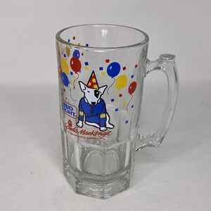Vintage 1987 Spuds Mackenzie Glass Mug Bud Light Beer The Original Party Animal